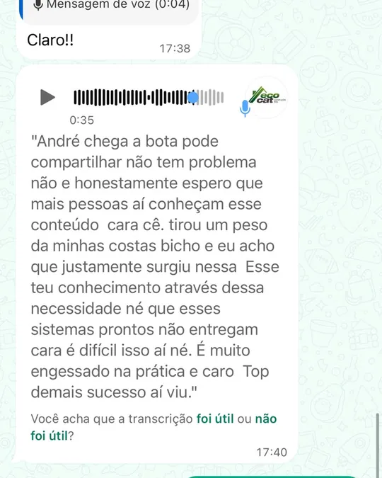 Aluno diz que o curso tirou um peso das costas e que sistemas prontos são engessados e caros