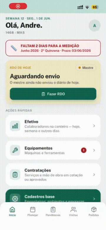 ConstruReport — gestão do dia a dia da obra